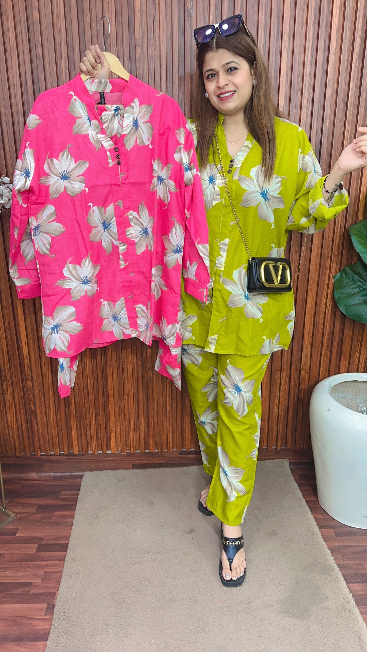 Flower Big Size Coord set