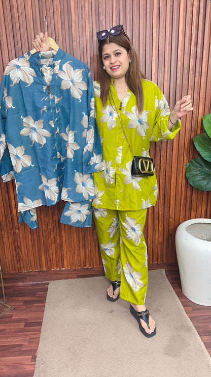 Flower Big Size Coord set