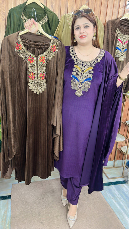 Golden Ambi Velvet Suit