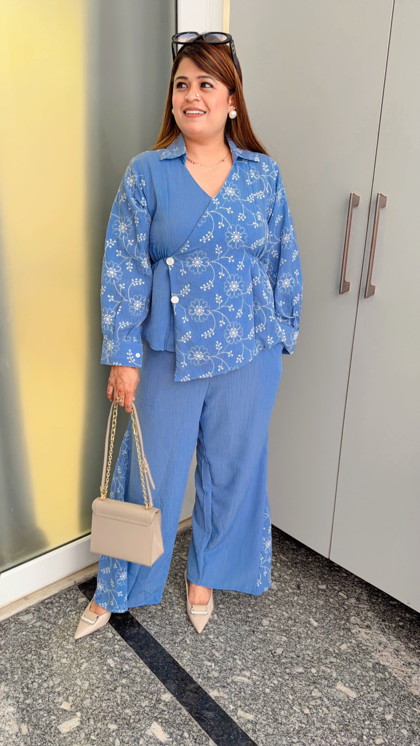 Siya Embroidery Angrakha Coord set