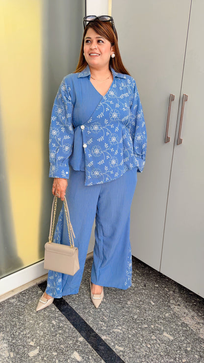 Siya Embroidery Angrakha Coord set