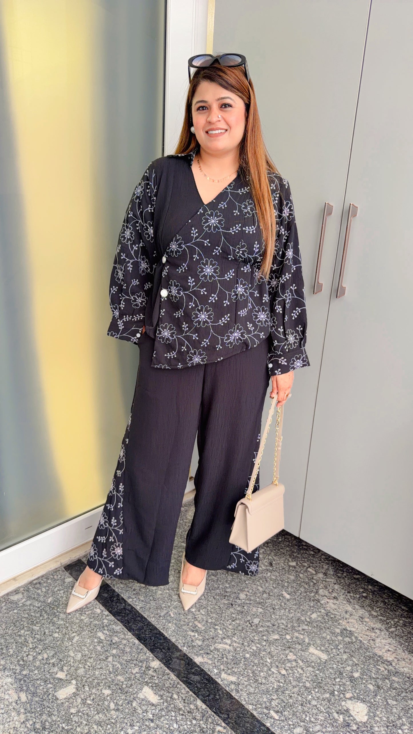 Siya Embroidery Angrakha Coord set