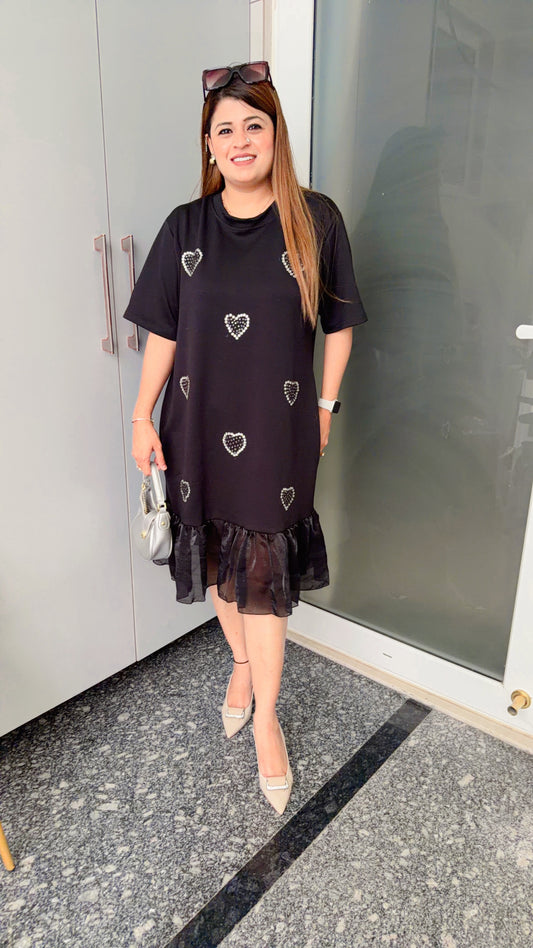 Heart stone imported dress