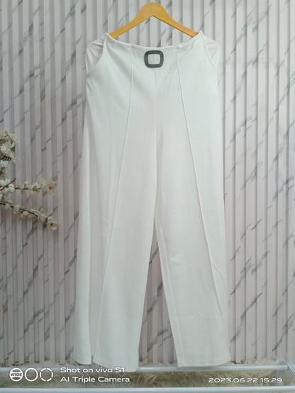 Straight Buckle Pants