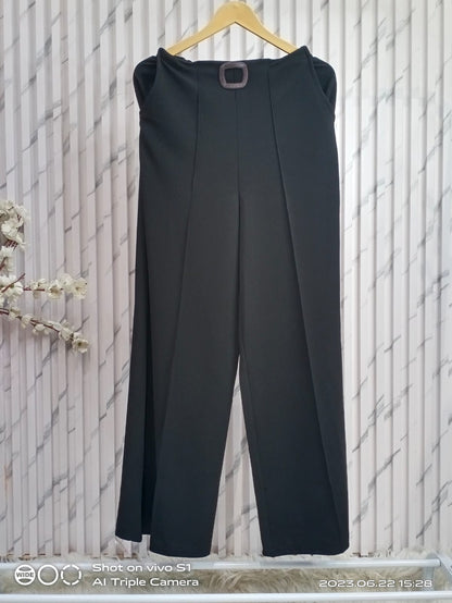 Straight Buckle Pants