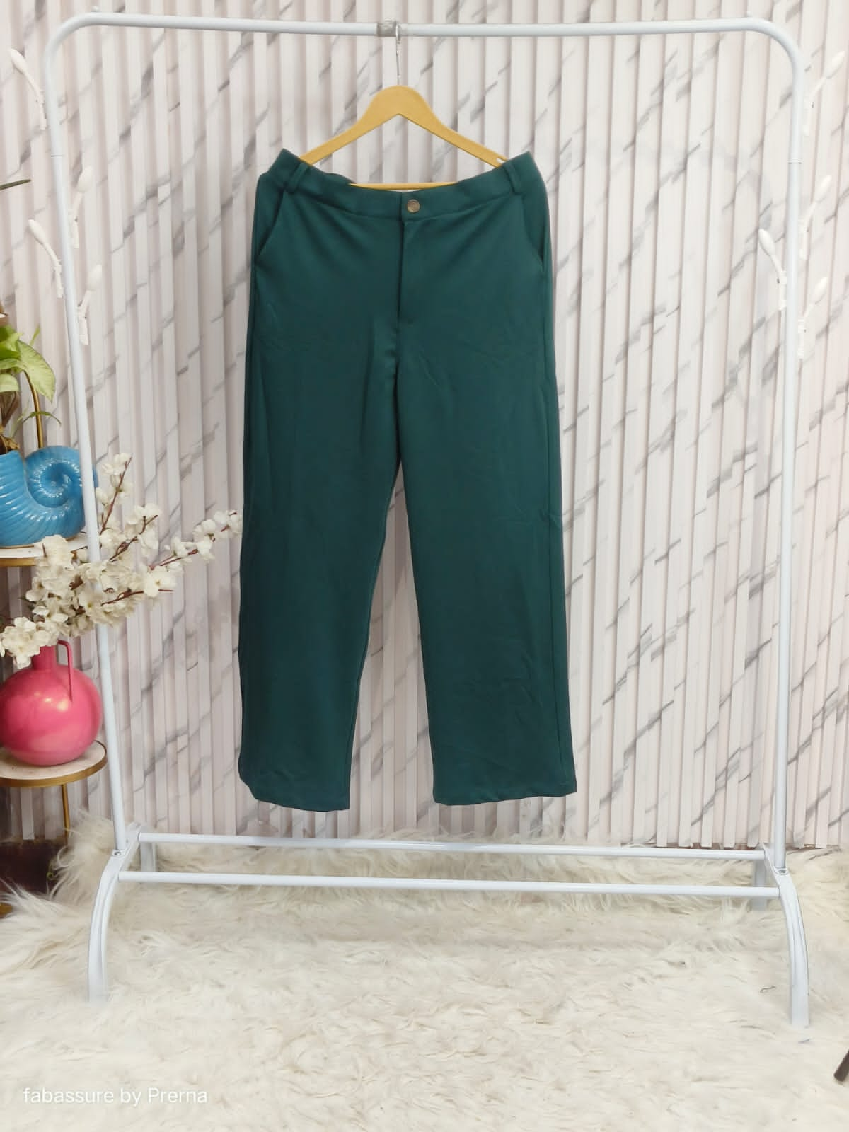 Bottle Green Trouser Pant