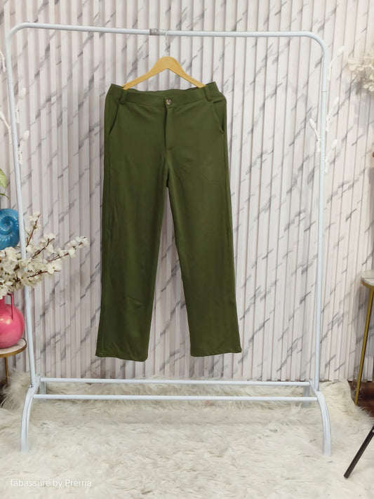 Mehendi Green Trouser Pant