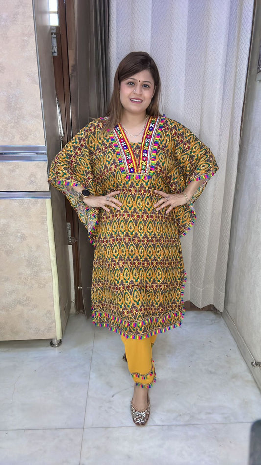 Batik Printed Kaftan Set