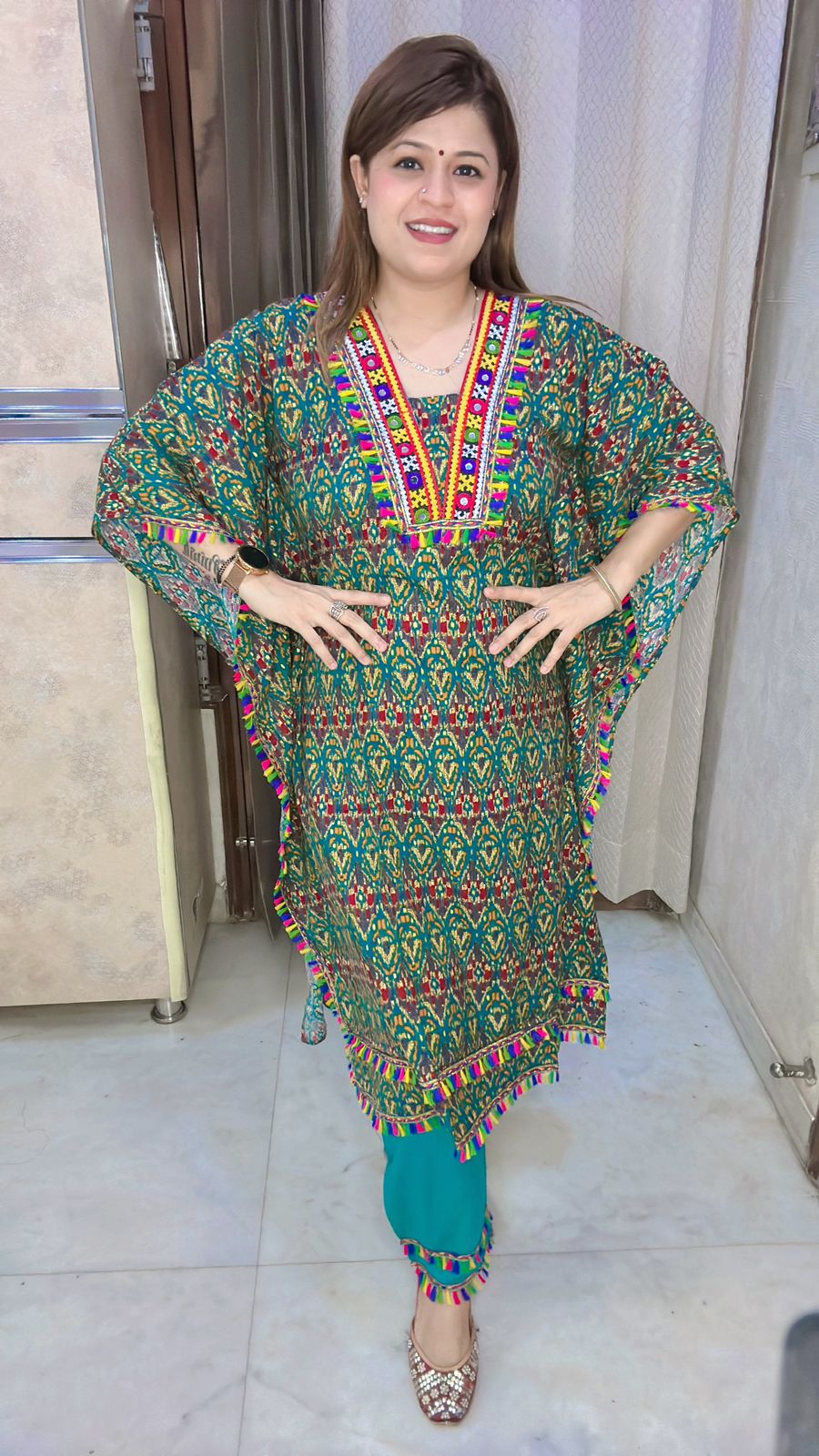 Batik Printed Kaftan Set