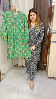 A line pure cotton coord set with belt