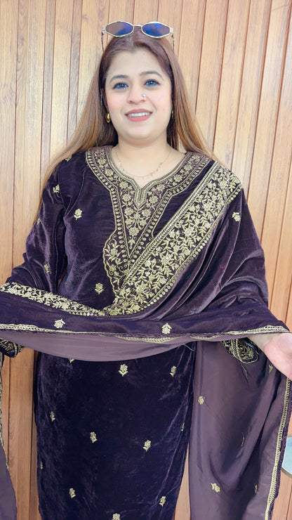 Mehar Premium Velvet Suit Set