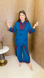 New Marble dhoti cotton coord set