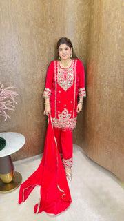 Raj Rani Mirror Work Suit set