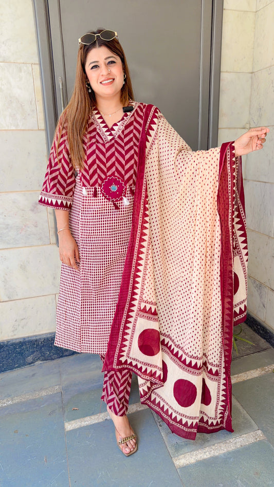 Avira Pure Cotton Suit