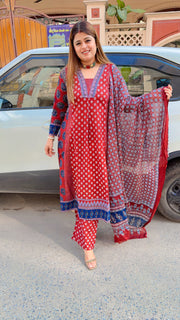 Samaira Pure Cotton Anarkali Suit
