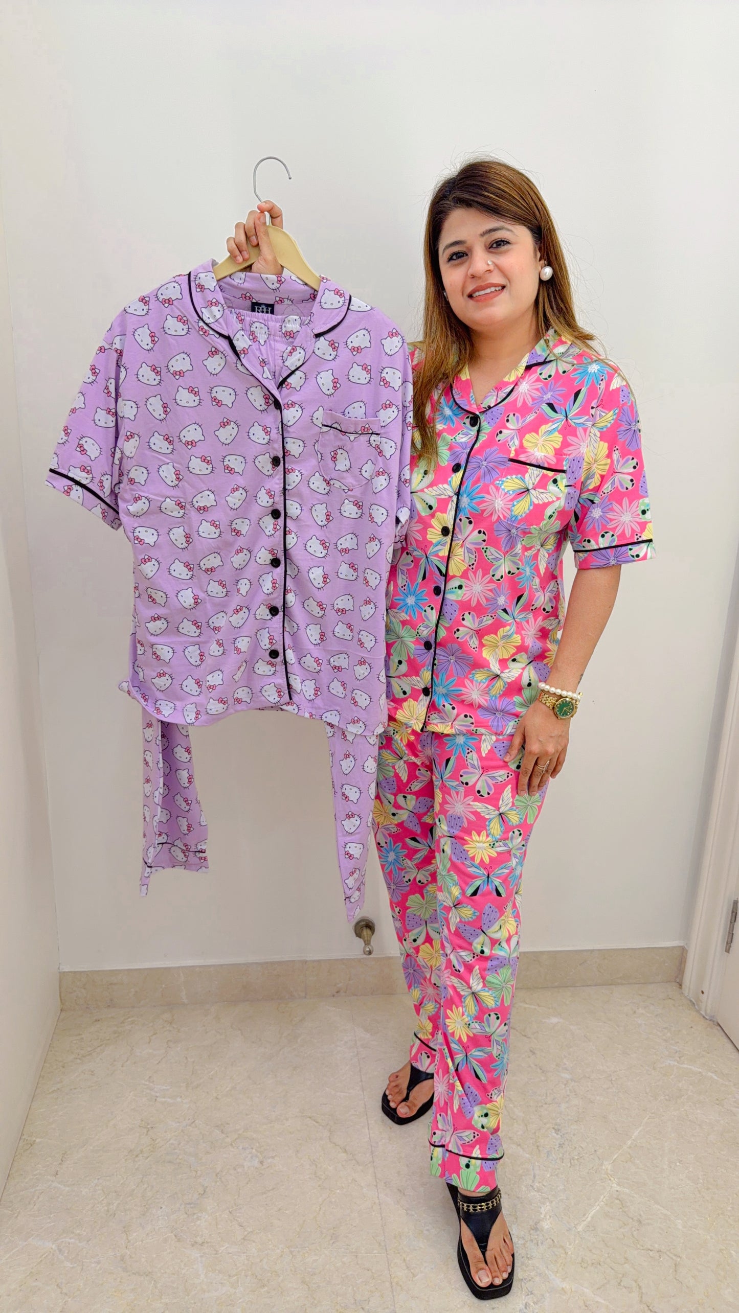 Imported Hosiery Printed Night suit