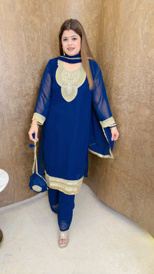 Peacock blue