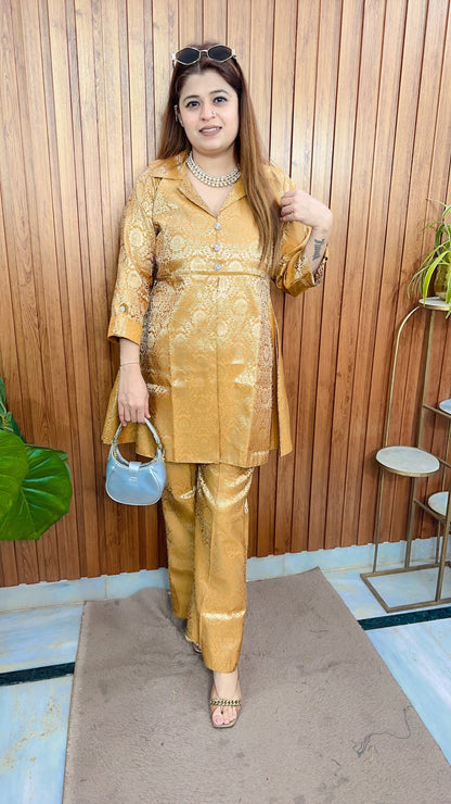 Brocade Peplum Coord set