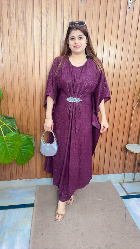 Glitter Kaftan Style Coord set