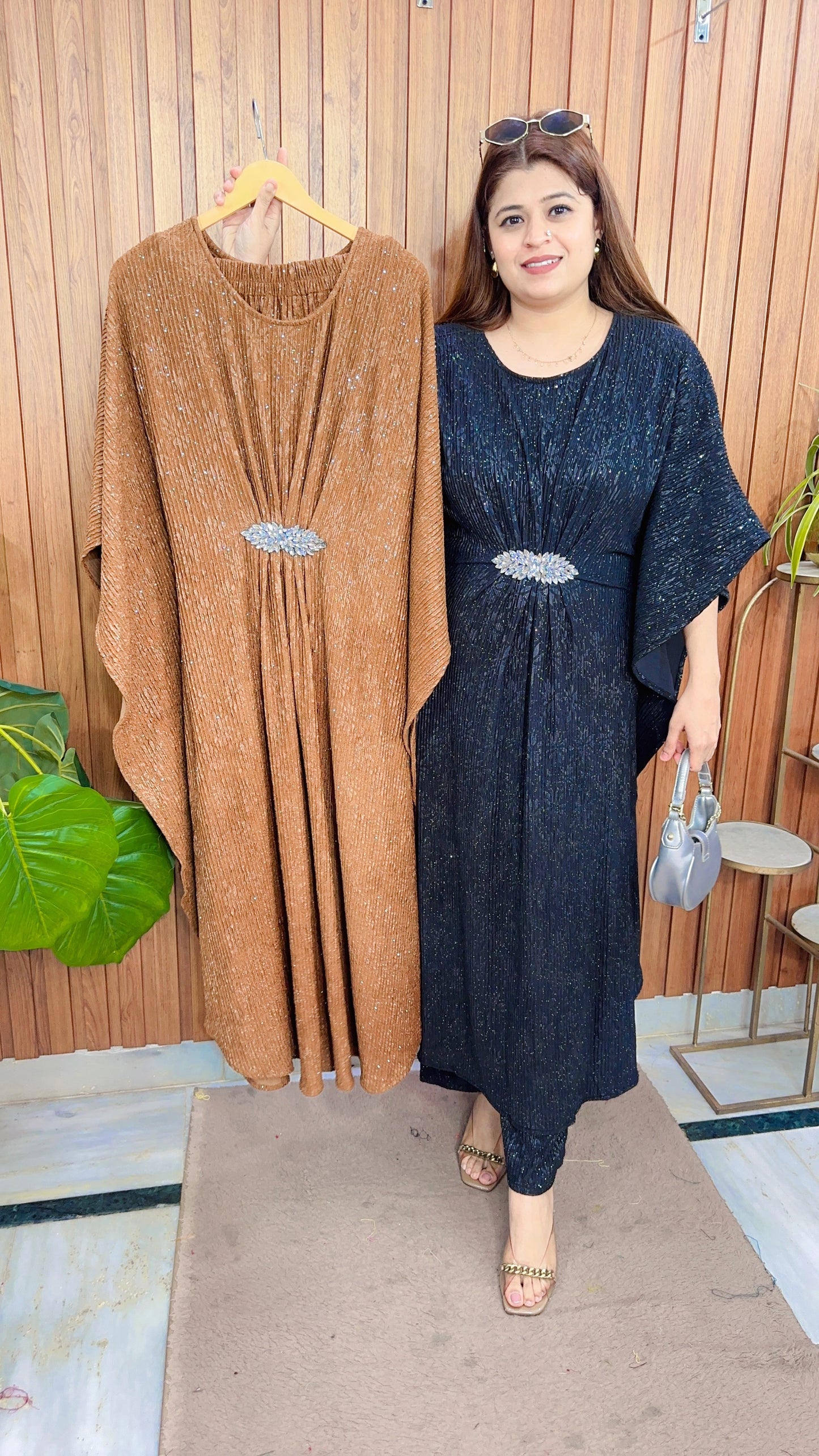 Glitter Kaftan Style Coord set