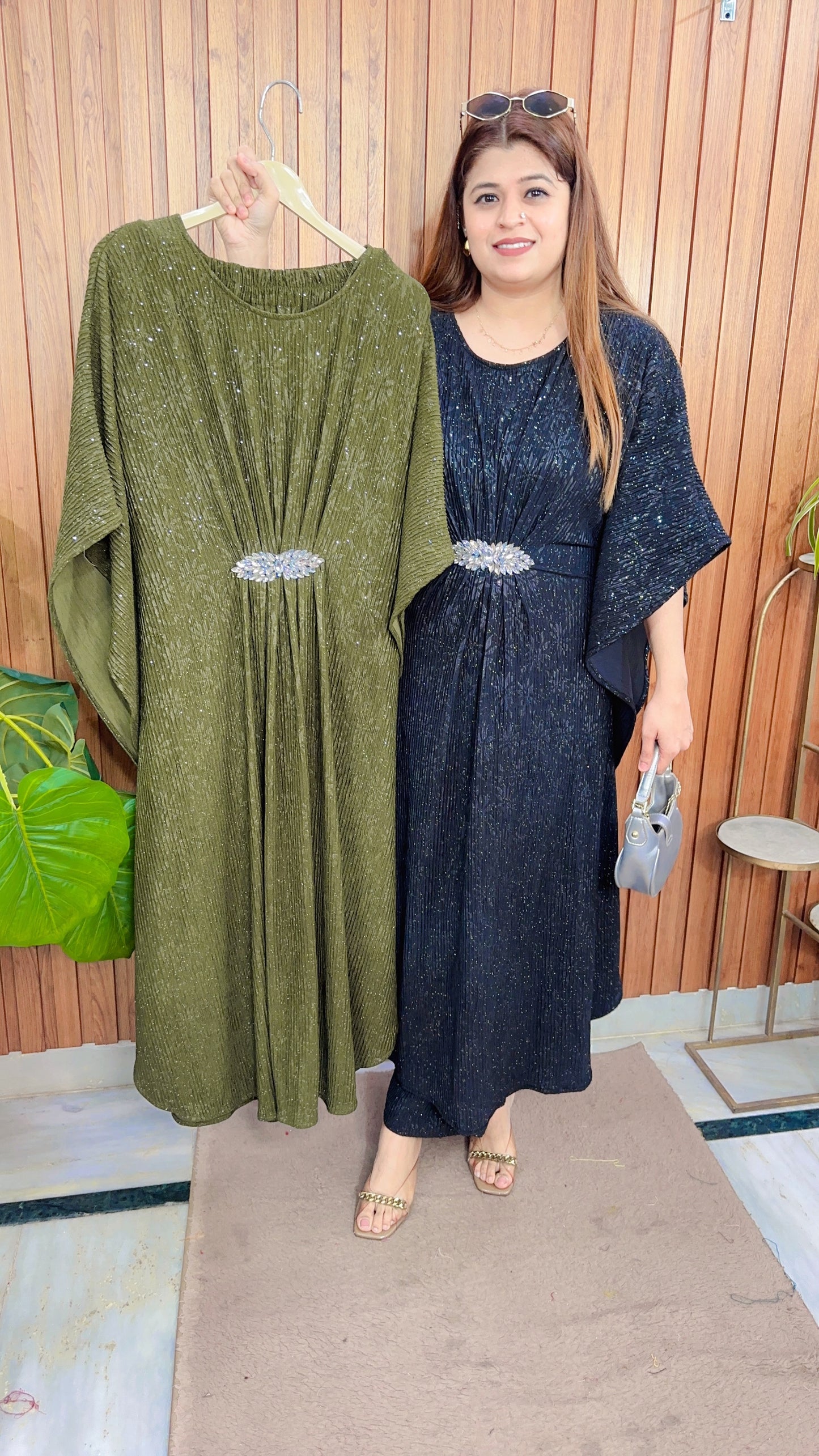 Glitter Kaftan Style Coord set