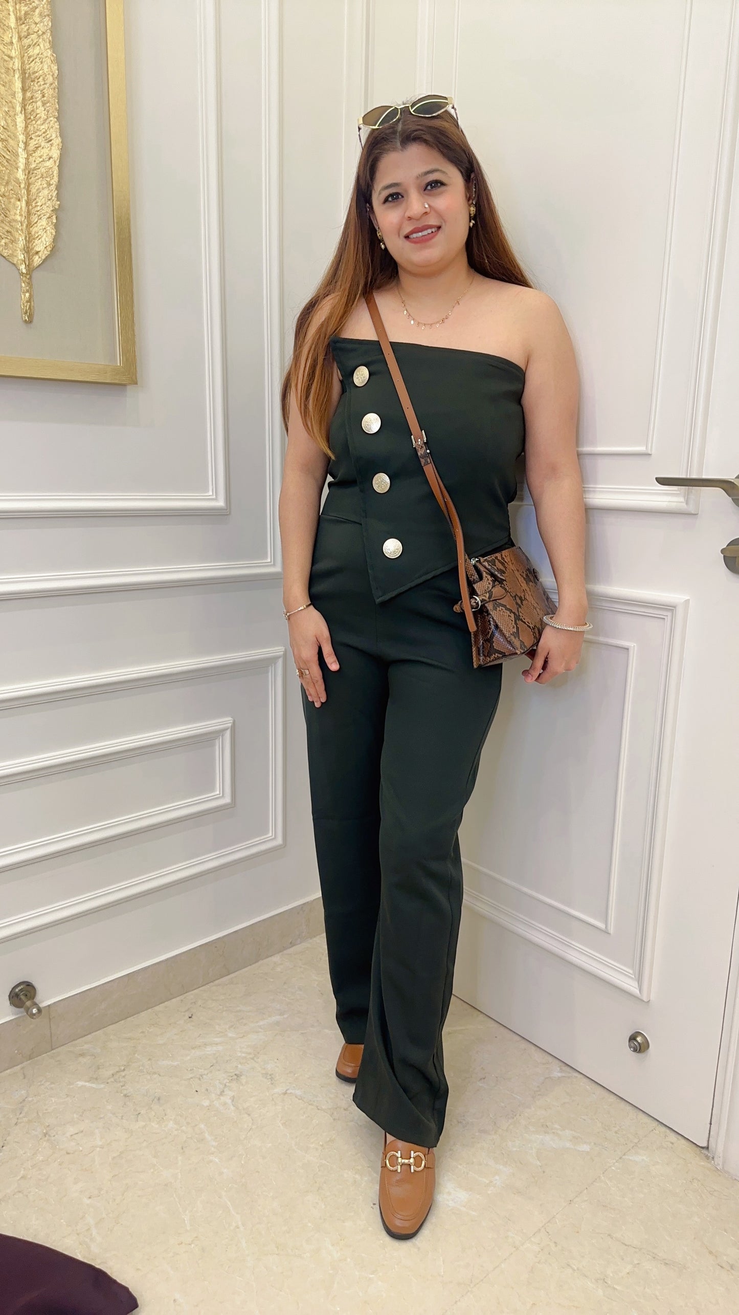 Classic Side Button Jumpsuit