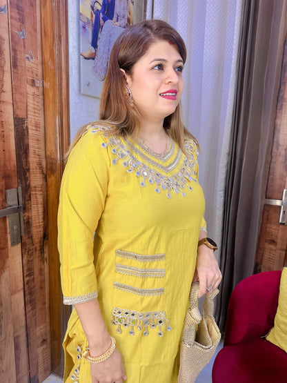 Mirror Coin Dhoti Coord Sets