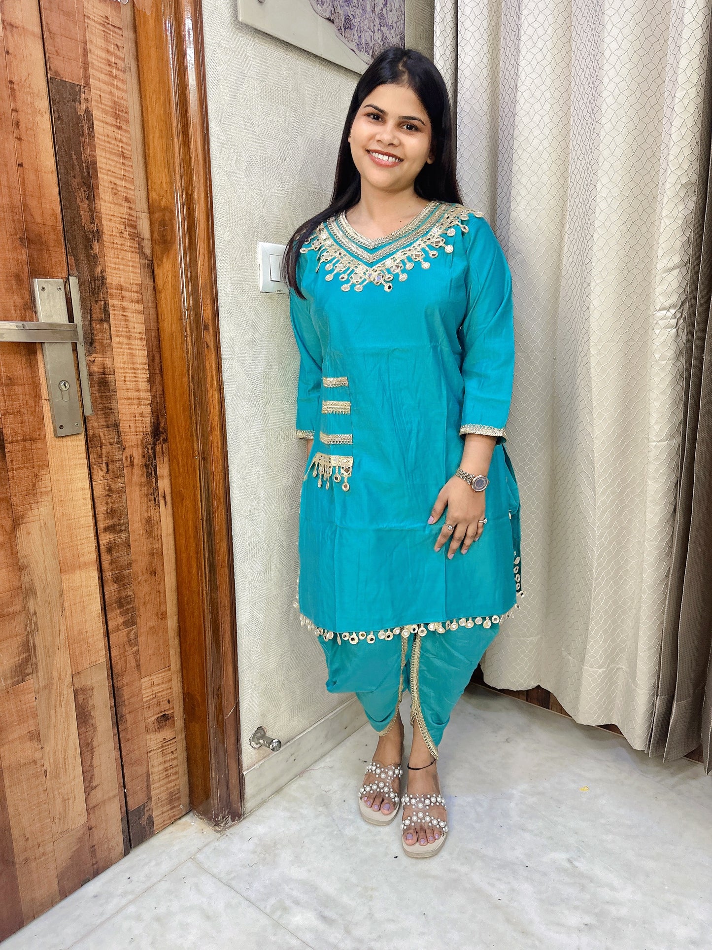 Mirror Coin Dhoti Coord Sets