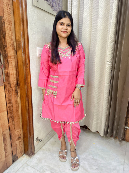 Mirror Coin Dhoti Coord Sets