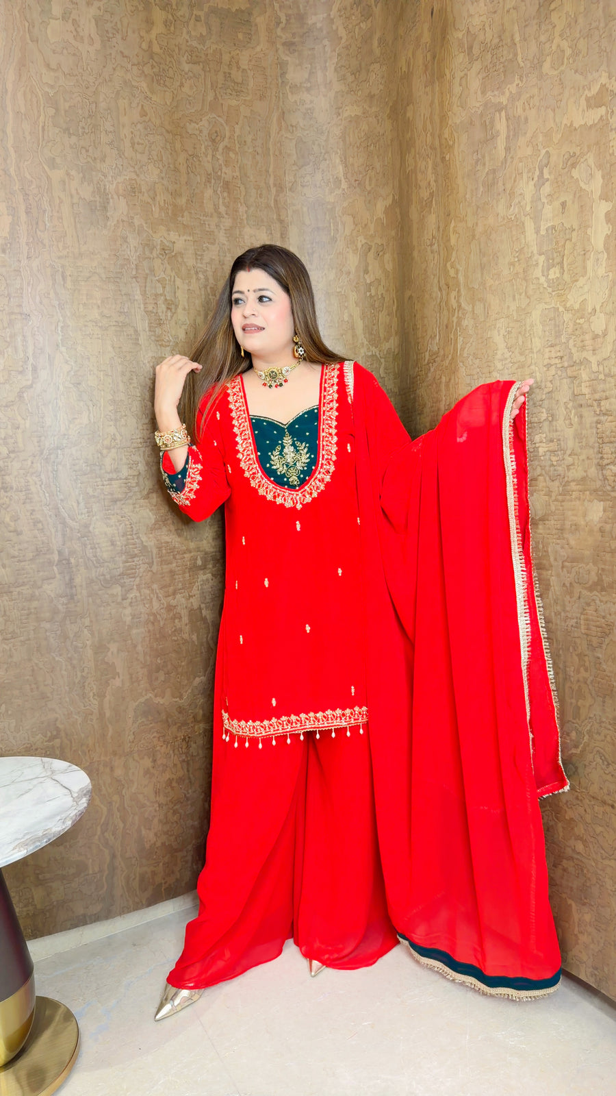 Rani Adaa Sharara Suit set 🌹