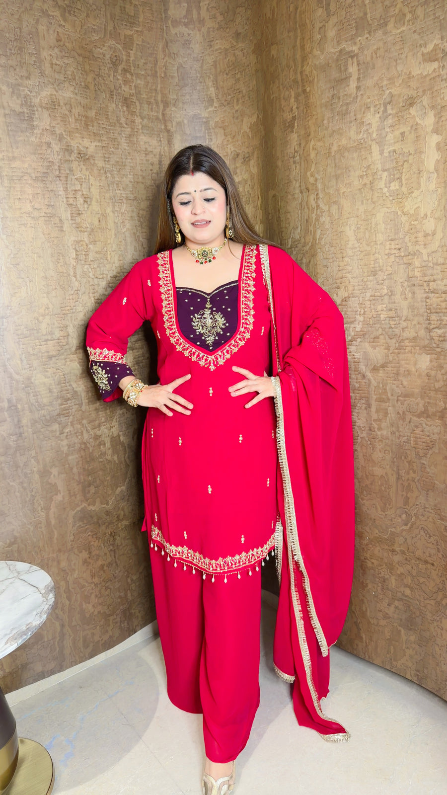 Rani Adaa Sharara Suit set 🌹
