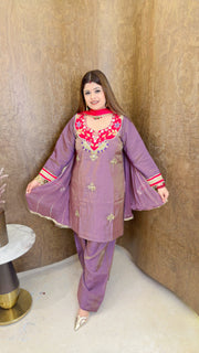 Shahi Farshi Three Piece Suit set