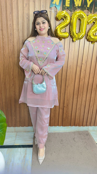 Glass Tissue Mirror Coord set