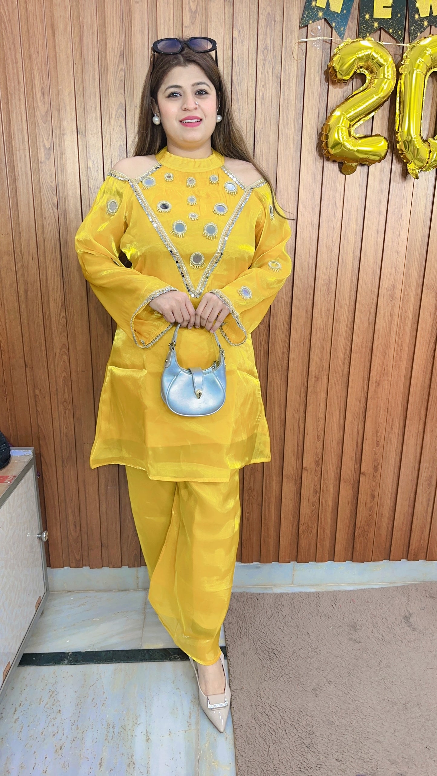 Glass Tissue Mirror Coord set