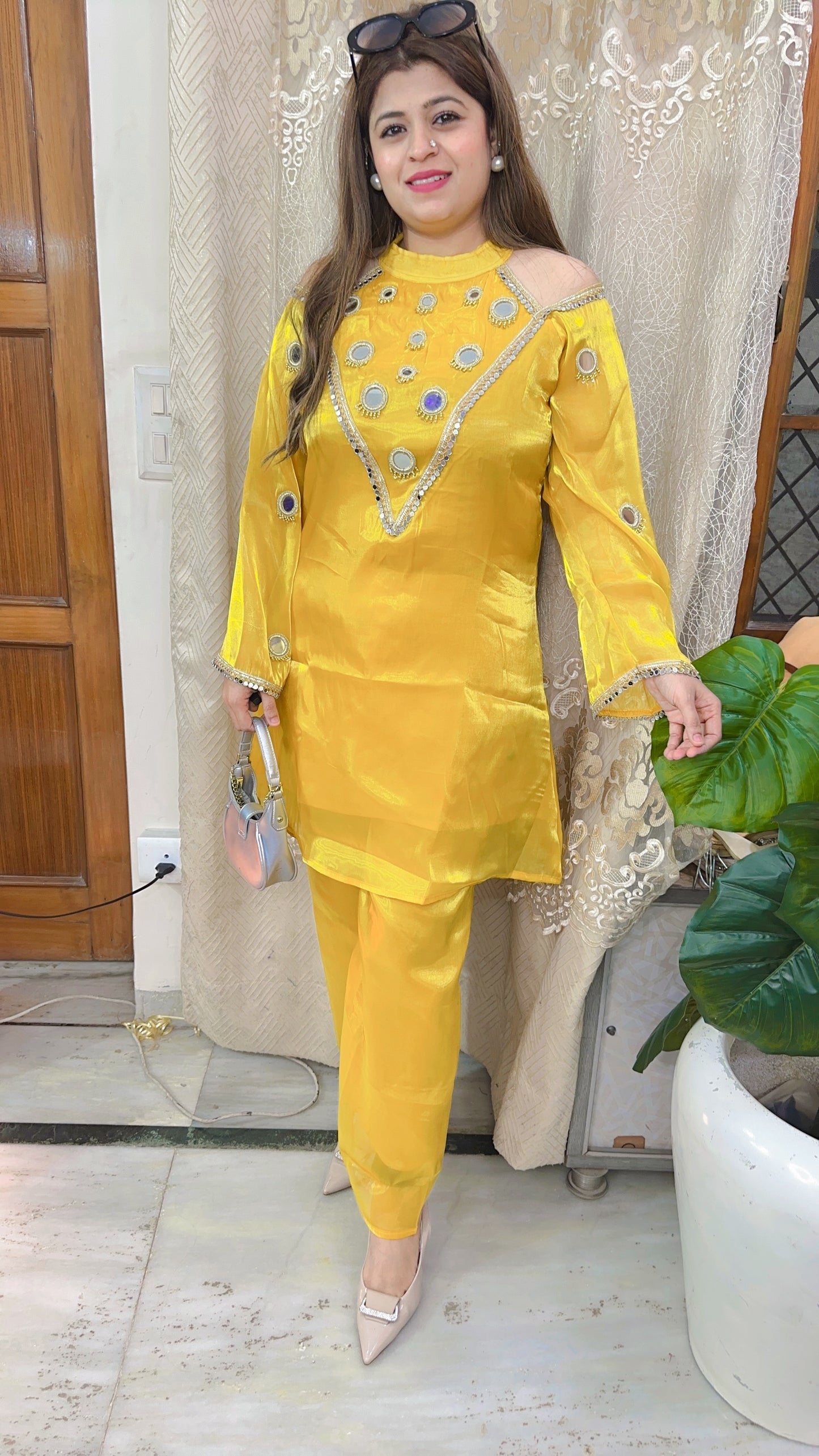 Glass Tissue Mirror Coord set