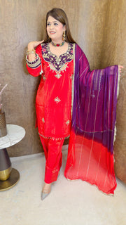 Shahi Farshi Three Piece Suit set