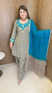 Shahi Farshi Three Piece Suit set