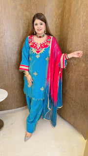 Shahi Farshi Three Piece Suit set