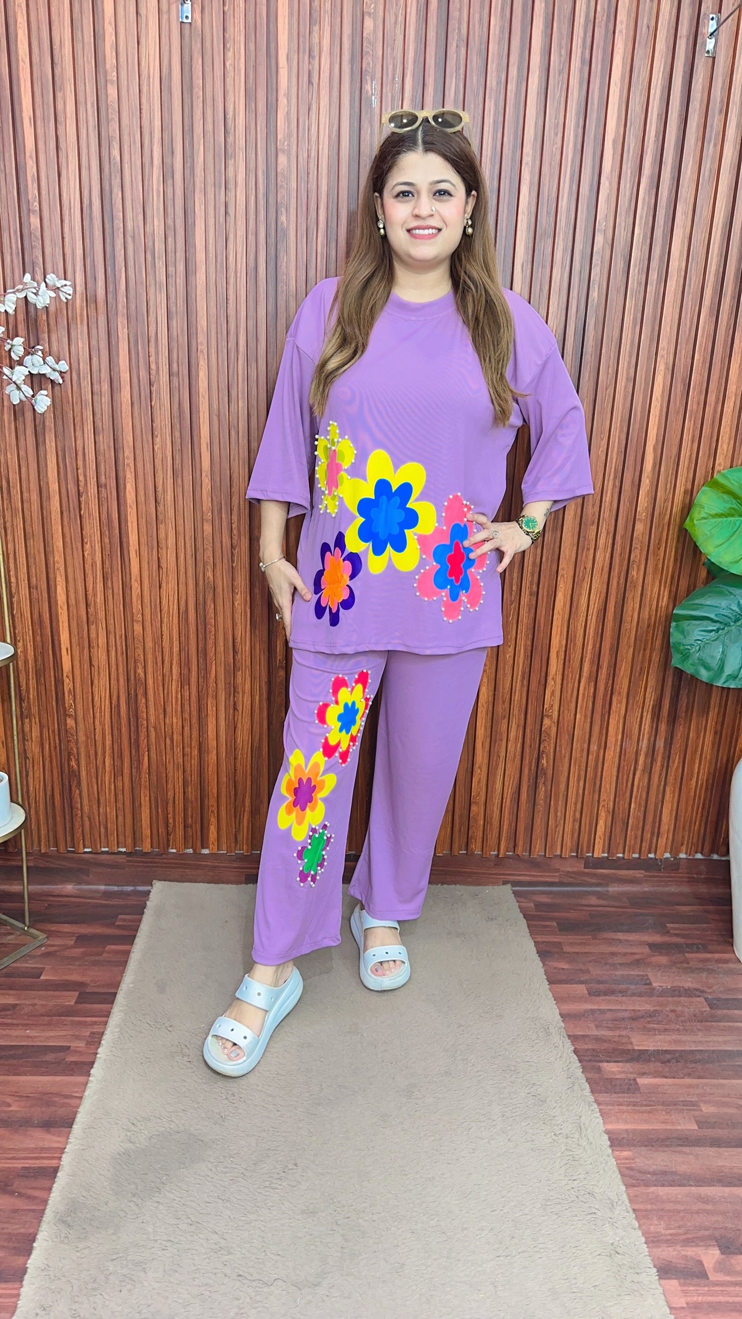 Funky  style Ribbed coord set