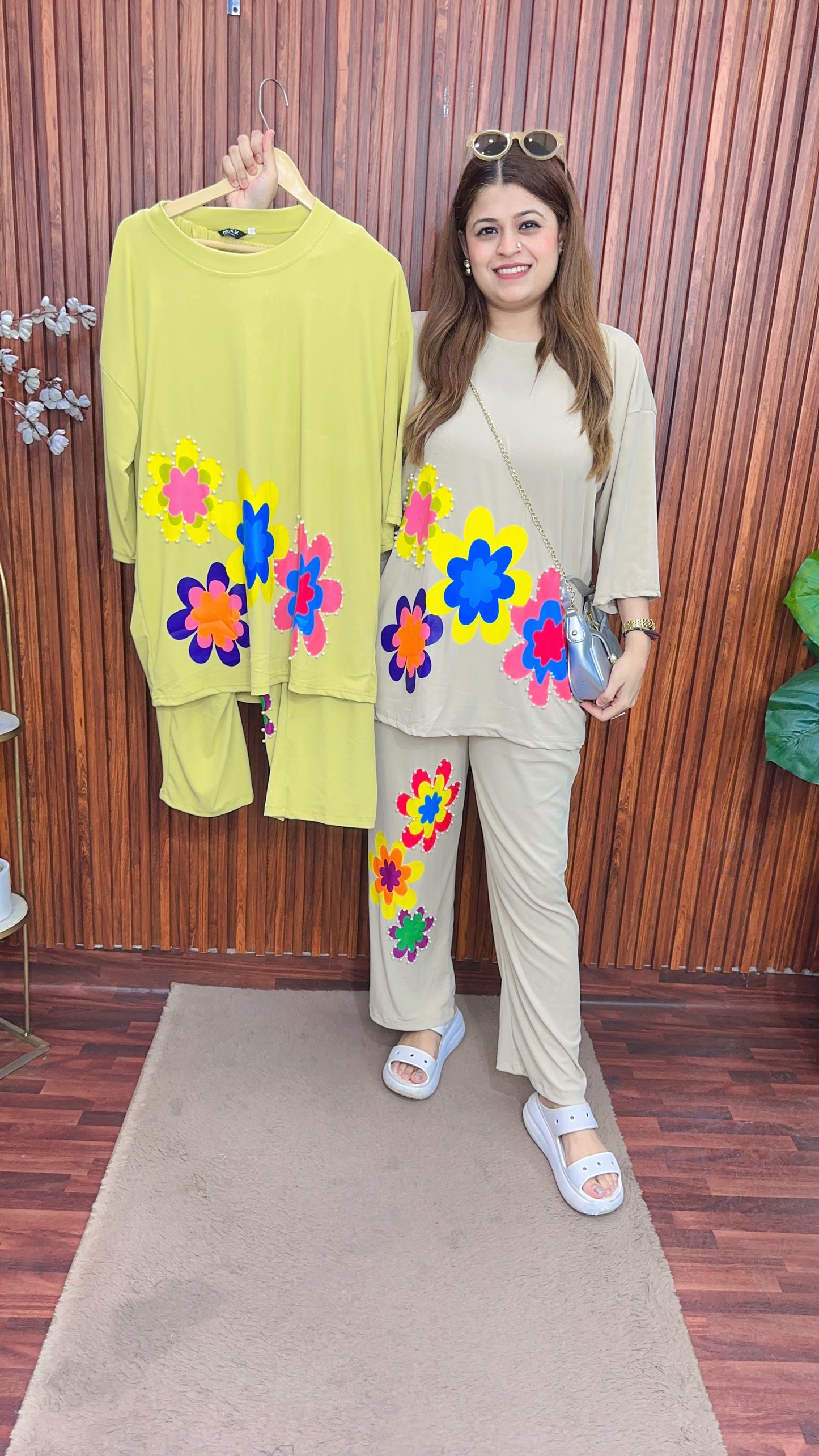 Funky  style Ribbed coord set