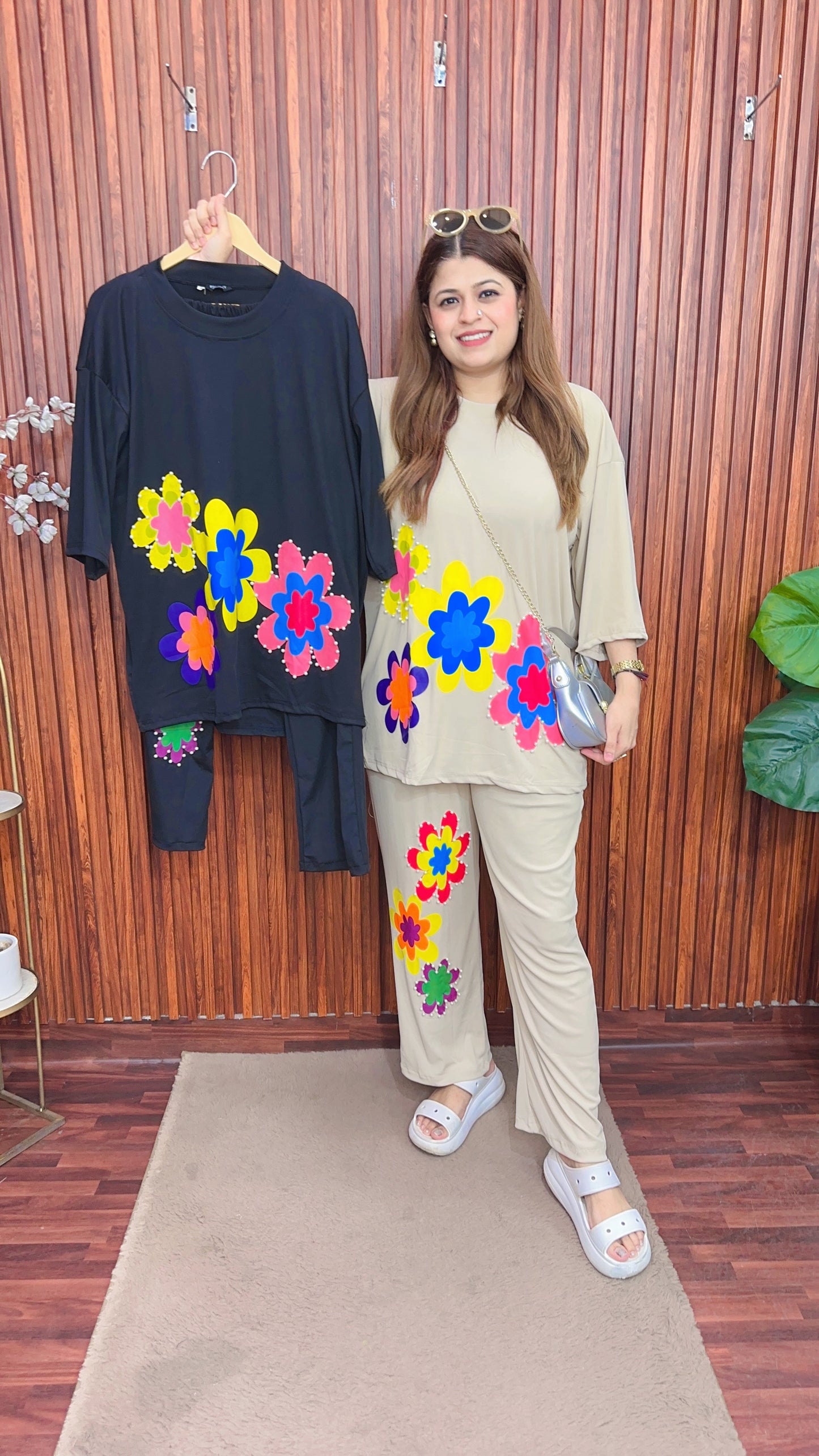 Funky  style Ribbed coord set