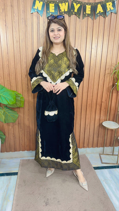 Noor Royal Velvet Dress