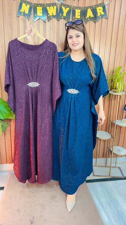 Glitter Kaftan Style Coord set