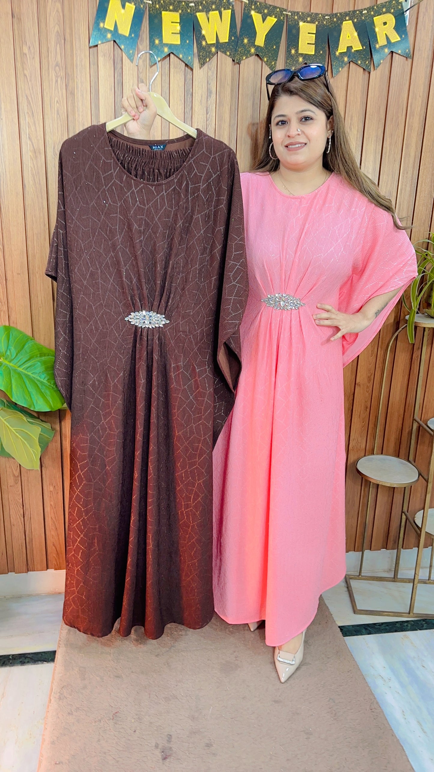 Glitter Kaftan Style Coord set