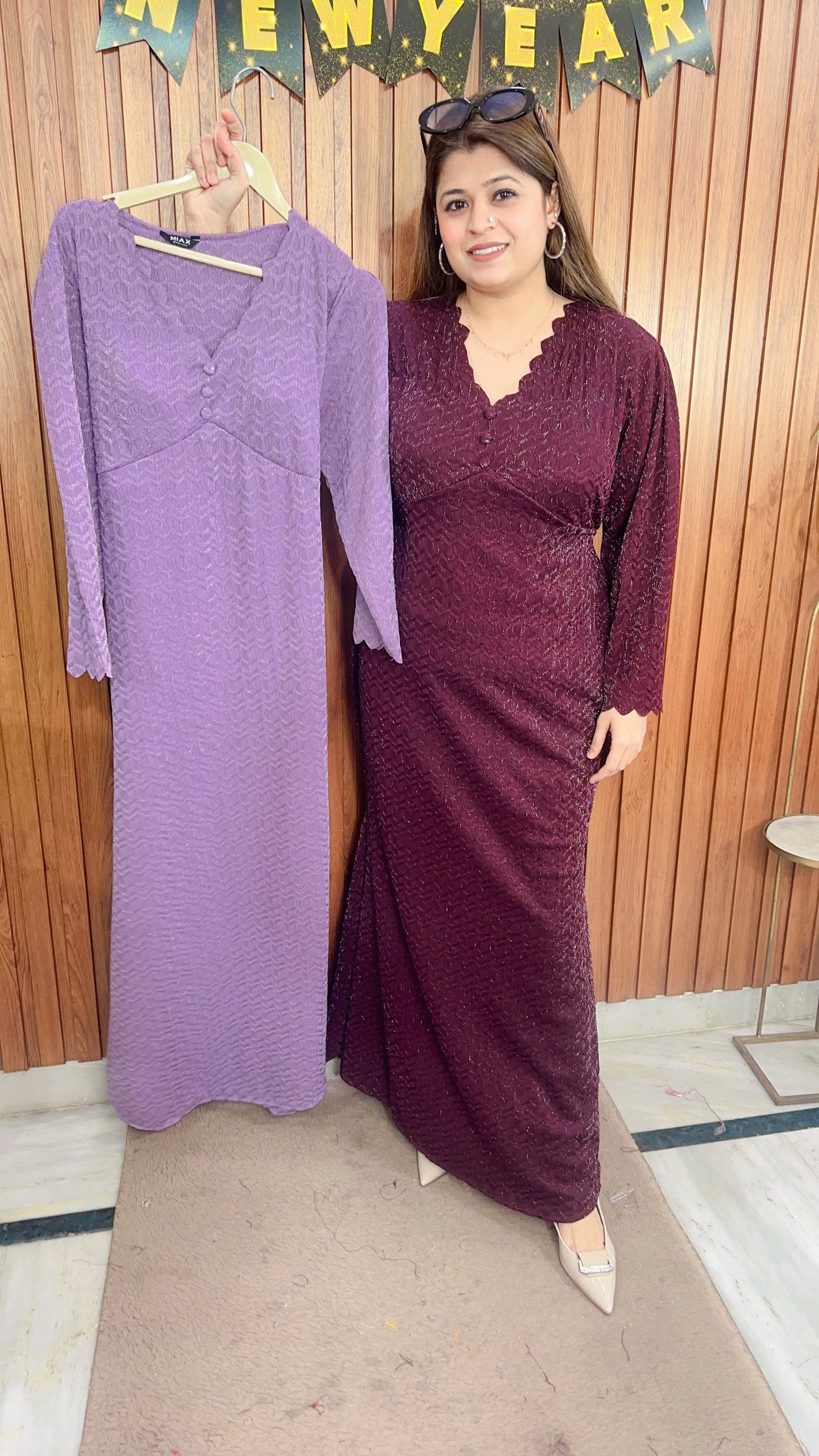 Classy Glitter Lycra Dress