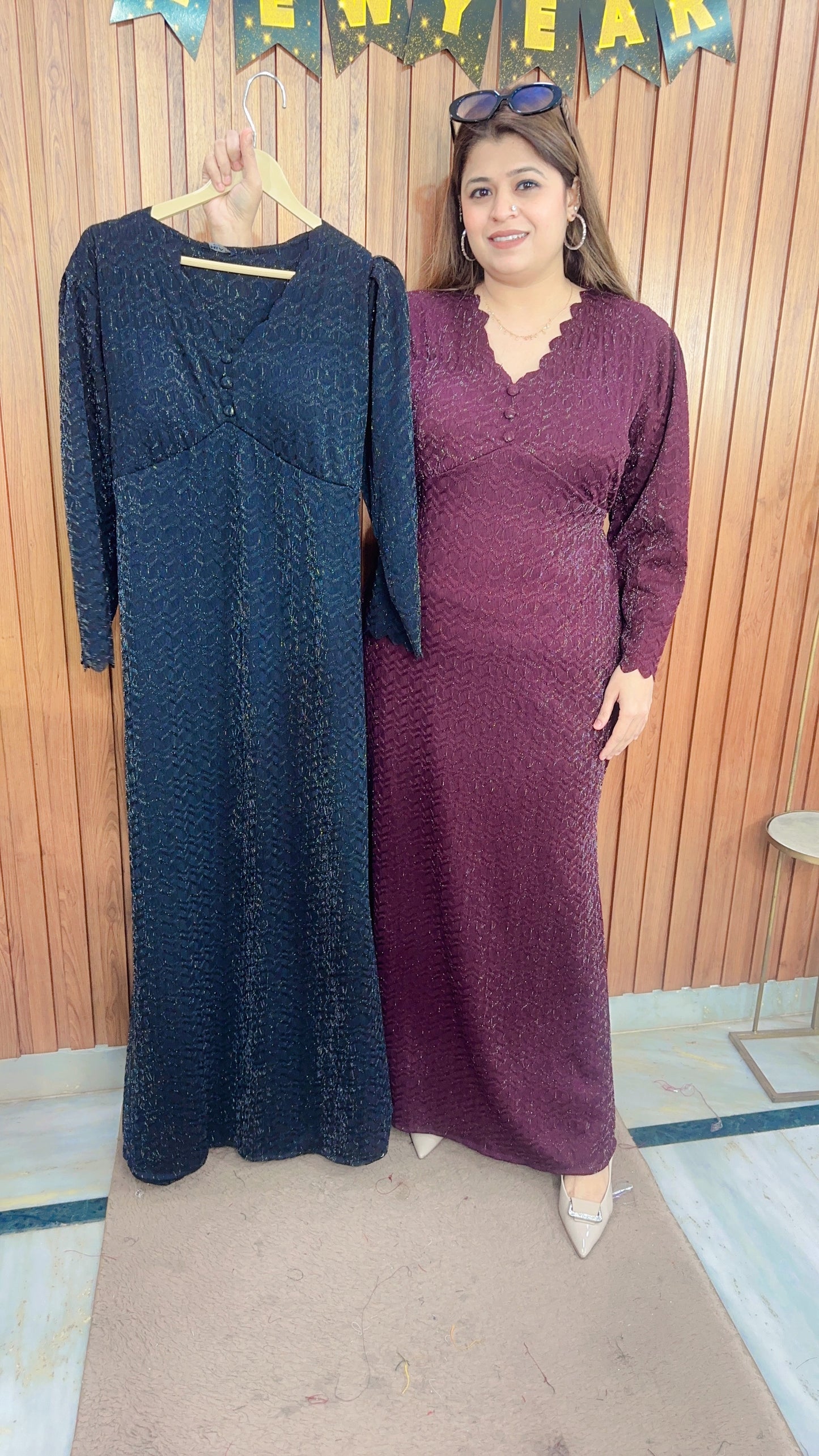 Classy Glitter Lycra Dress