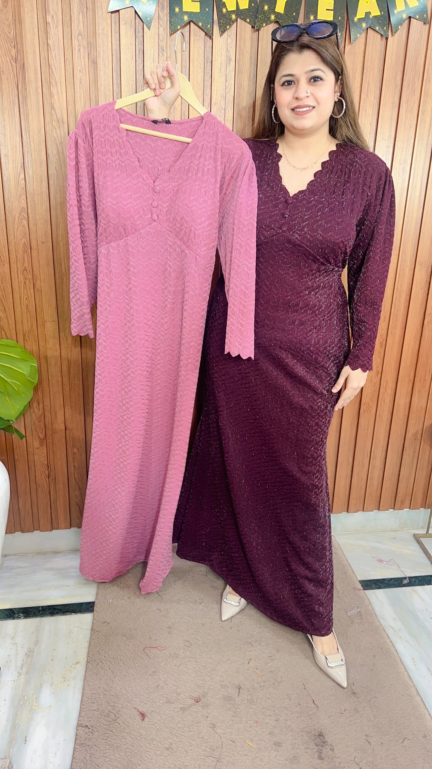 Classy Glitter Lycra Dress