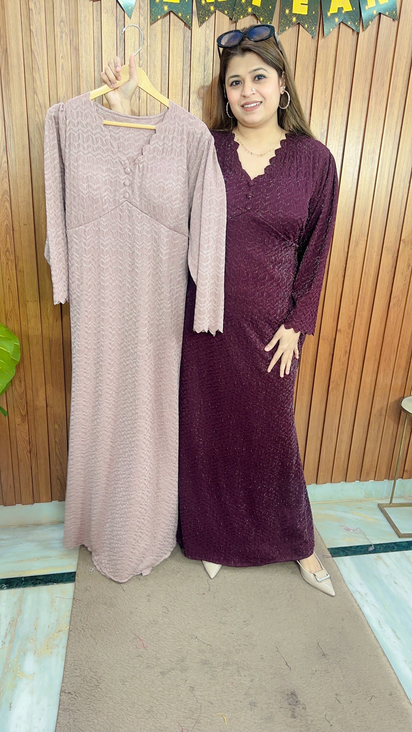 Classy Glitter Lycra Dress