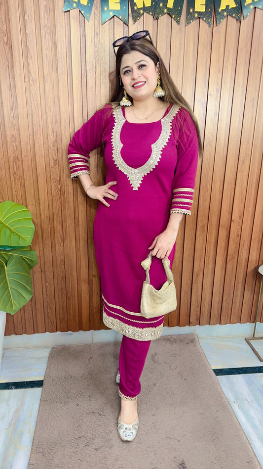 Heer Ranjha Warm Kurta Set