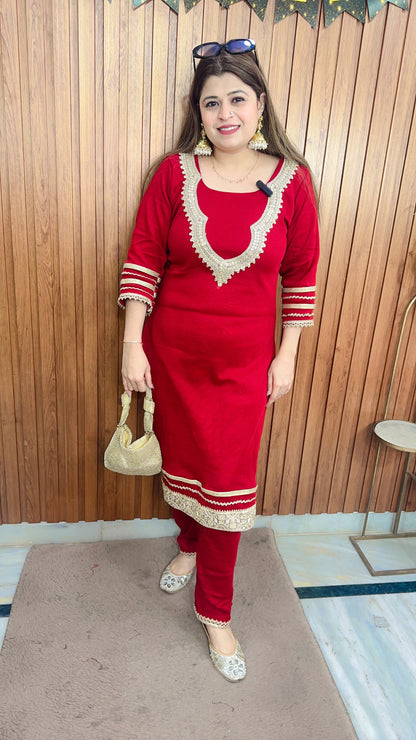 Heer Ranjha Warm Kurta Set